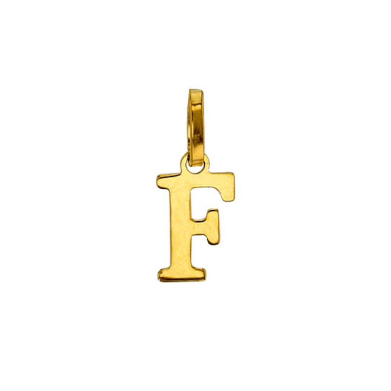 Pendentif Lettre F Or 9 carats