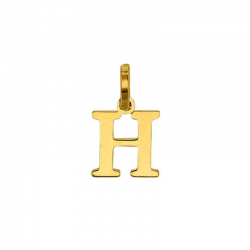 Pendentif Lettre H Or 9 carats