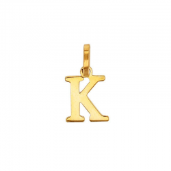 Pendentif Lettre K Or 9 carats