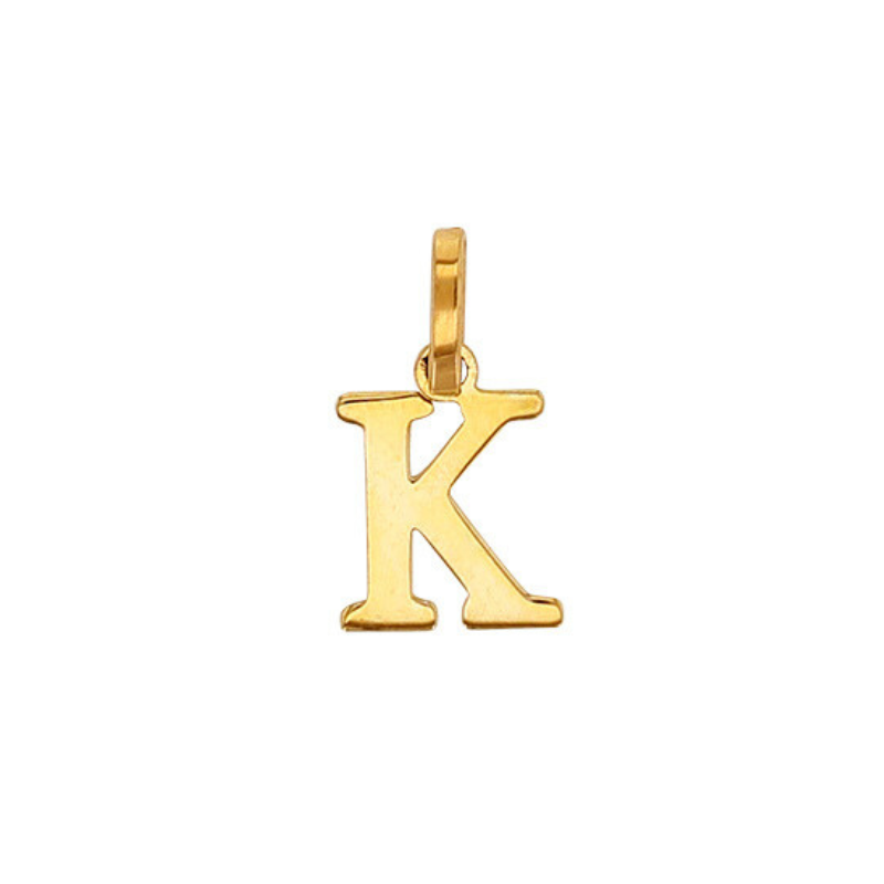 Pendentif Lettre K Or 9 carats