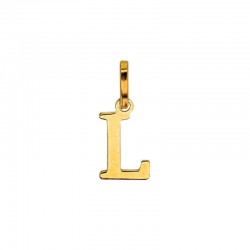 Pendentif Lettre L Or 9 carats