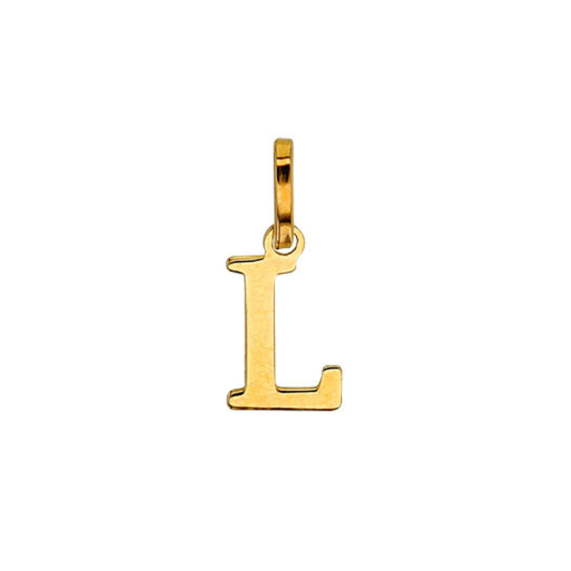 Pendentif Lettre L Or 9 carats