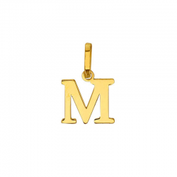 Pendentif Lettre M Or 9 carats