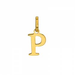 Pendentif Lettre P Or 9 carats