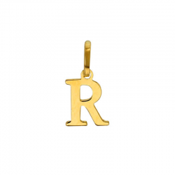 Pendentif Lettre R Or 9 carats