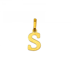 Pendentif Lettre S Or 9 carats