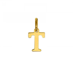 Pendentif Lettre T Or 9 carats