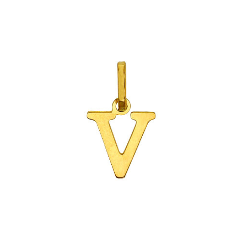 Pendentif Lettre V Or 9 carats