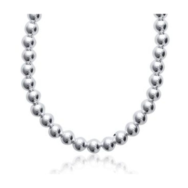 Collier grosses boules en argent