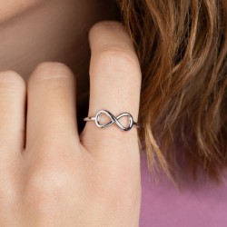 Bague Argent Symbole Infini