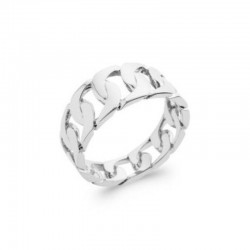 Bague Chaine Maille Gourmette Argent 925